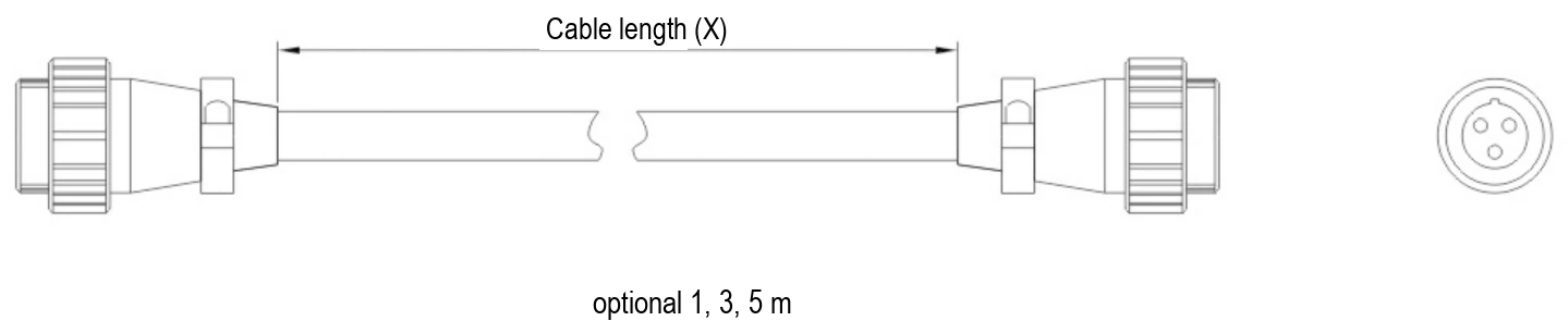 Beleuchtungs-Verlängerungskabel (LS-LZ-AC10P3-LX)