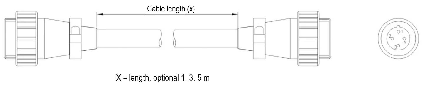 Cavi di estensione dell'illuminazione (LS-AC10P4-LX)