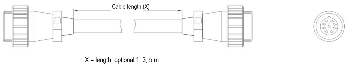 조명 연장 케이블 (LS-AC16P9-LX)