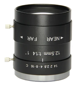 12 mm, 1", 5 MP, C-mount Machine Vision Objektiv, -0.0136x ~ -0.0106x (LS-S1MV1214-5MC)