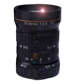 12-36 mm, 2/3", 5 MP, obiettivo zoom per visione artificiale industriale C-mount (LS-SMV1236-5M)