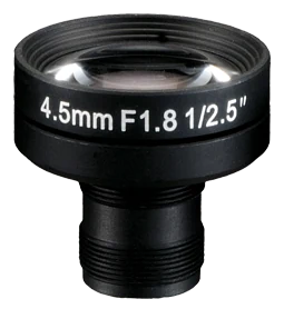 4.5 mm, 1/2.5", 3 MP, M12-mount Obiettivo a Bassa Distorsione M12 (LS-SND4518IR-3ML)