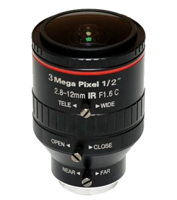 2.8-12 mm, 1/2", 3 MP, Lente CCTV varifocal C-mount, 3.0 MP (LS-S12VM2812IR-3MS)