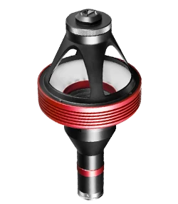2/3", C-mount 360° 검사 렌즈, WD 1.5-5 mm, F6.5, 400~680 nm (LS-SODMV1)
