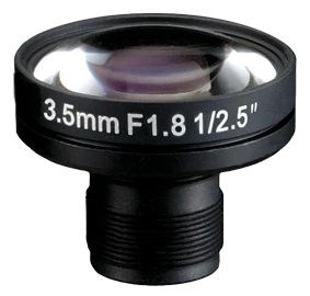 3.5 mm, 1/2.5", 3 MP, M12-mount Obiettivo a Bassa Distorsione M12 (LS-SND3518IR-3ML)