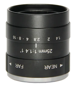 25 mm, 1", 5 MP, C-mount Machine Vision Objektiv, 0.0325x ~ 0.27x (LS-S1MV2514-5MC)