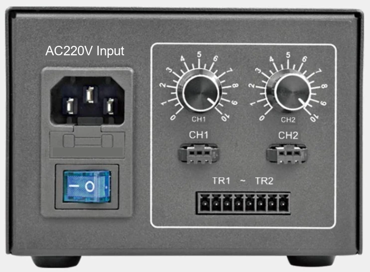 Controlador de iluminação ponto analógico, 2 canais, 65 W (LS-AC65-050075-2)