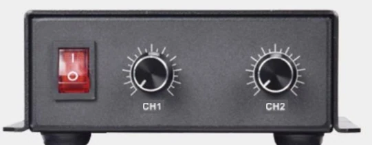 Controlador de iluminación de punto analógico compacto, 2 canales, 10 W (LS-AC10-A02-050075-2)