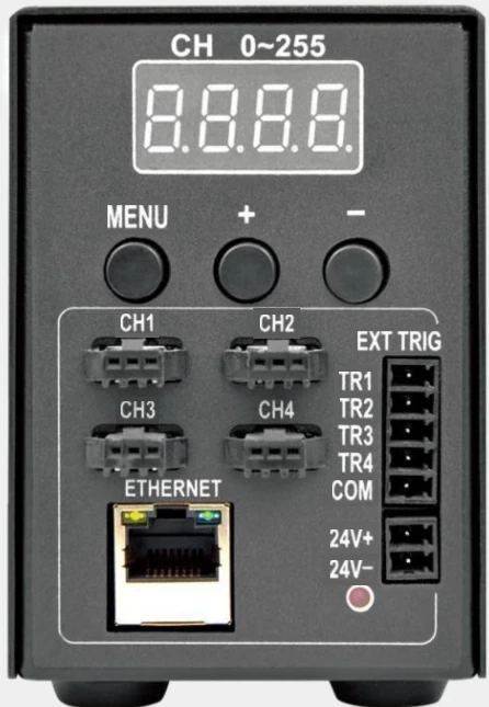 Controller Ethernet ad alimentazione esterna, 4 canali (LS-DV-N02E-24040-4)