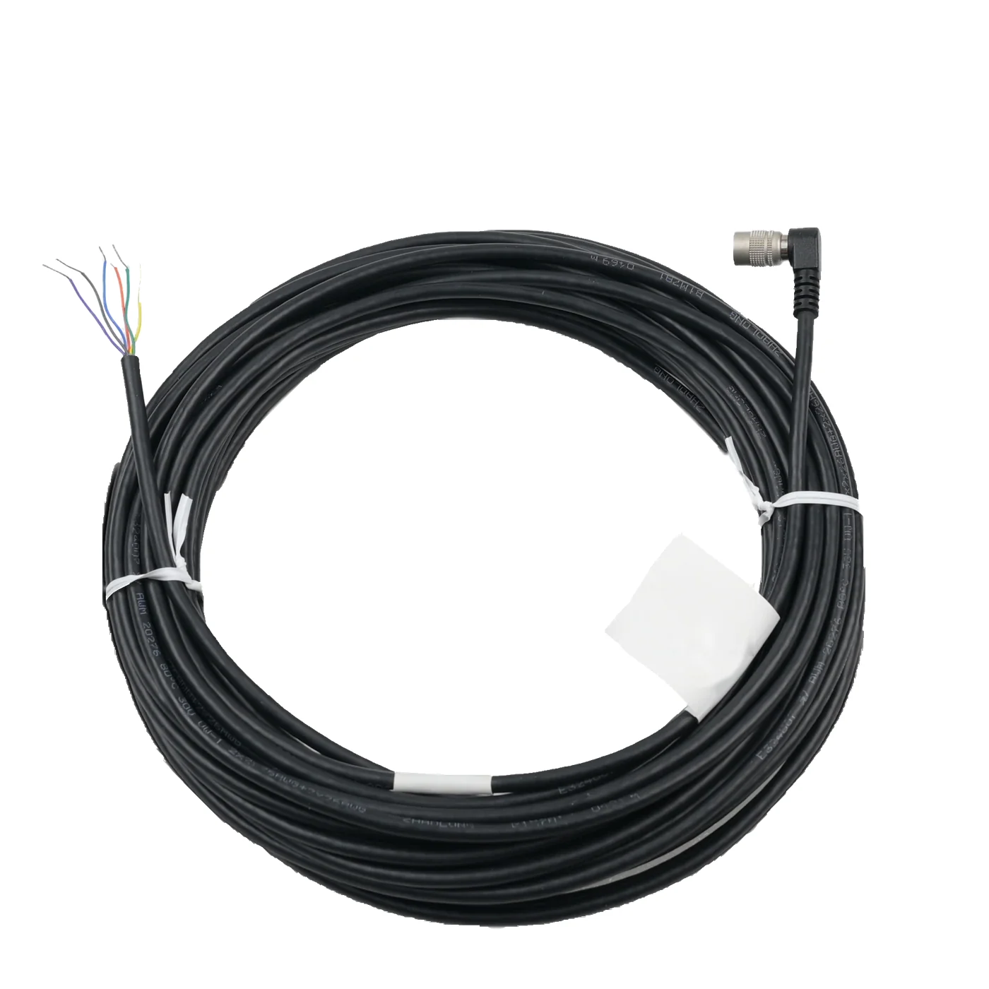 Cavo di alimentazione e I/O per telecamera, P7 6 pin, femmina, lato sinistro verso aperto, 3 m, uso statico (LS-ACP-H6P-LEFT-OPEN-ST-3M)